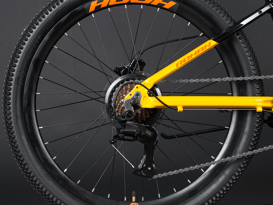 Велосипед HORH ROHAN RHD 24" (2023) Black-Yellow-Orange